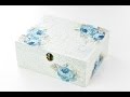 How to make a decoupage box - Painted box - Decoupage wooden box - Decoupage for beginners