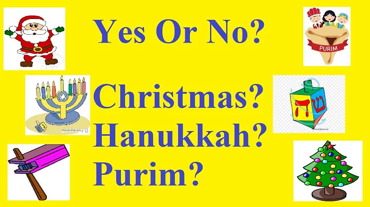 Is Christmas, Hanukkah, or Purim OK For Christians or Jews To Celebrate in God's Eyes?