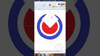 drawing Wikipedia logo in MS Paint #shorts