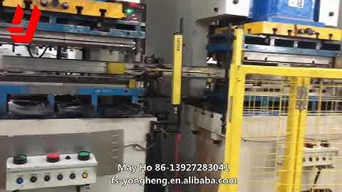 Yongheng Hydraulic_ 3 In 1 Coil Feeding Straightening Stamping Line With Auto Robot Hand