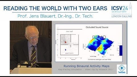 READING THE WORLD WITH TWO EARS - Jens Blauert, ICSV 2017