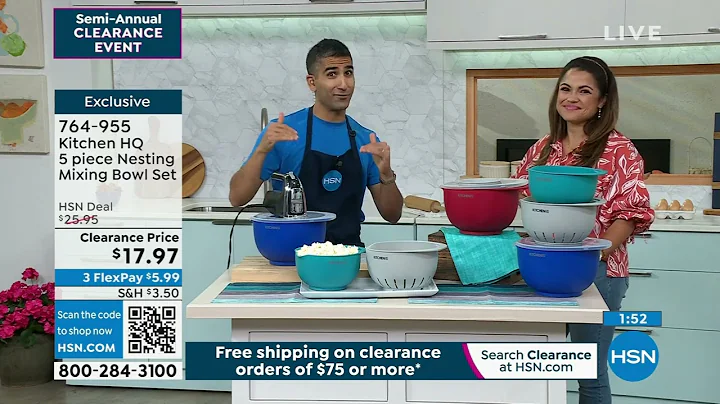 Kitchen HQ 5piece Nesting Mixing Bowl Set