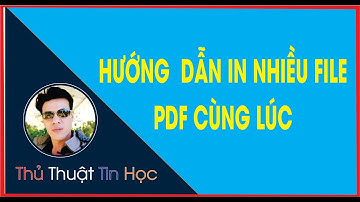Cách in nhiều file PDF cùng lúc 1 máy in hoặc nhiều máy in | Thầy Quách Nhị