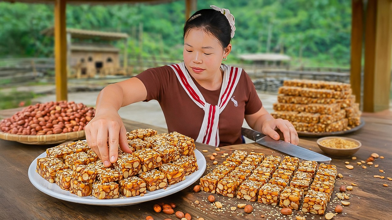 Peanut Candy Recipe Never Forget After One Bite | Making Traditional Handmade Cake | Simple Life