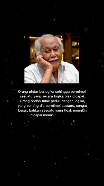 bob sadino motivasi buat orang pintar