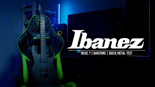 : Ibanez RGIXL7 quick metal test #ibanez #baritone #RGIXL7 #Ibanezguitars #metal #test
