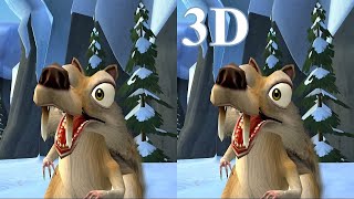 : Ice Age 2  Game 3D video 1 SBS VR box google cardboard