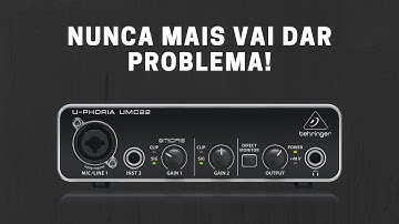 [GARANTIDO] Como resolver Behringer UMC22 - ASIO4ALL cortando som do pc