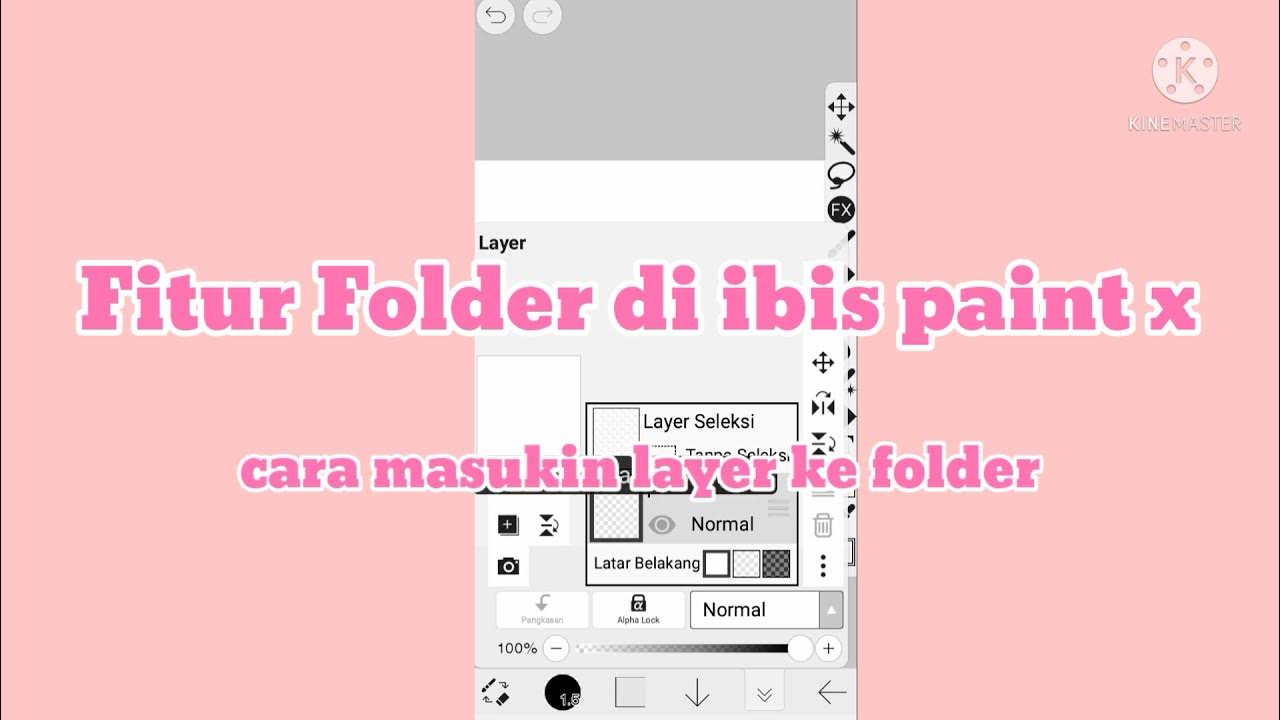 Fitur Folder Cara Masukin Layer ke Folder ibis paint x nara milk