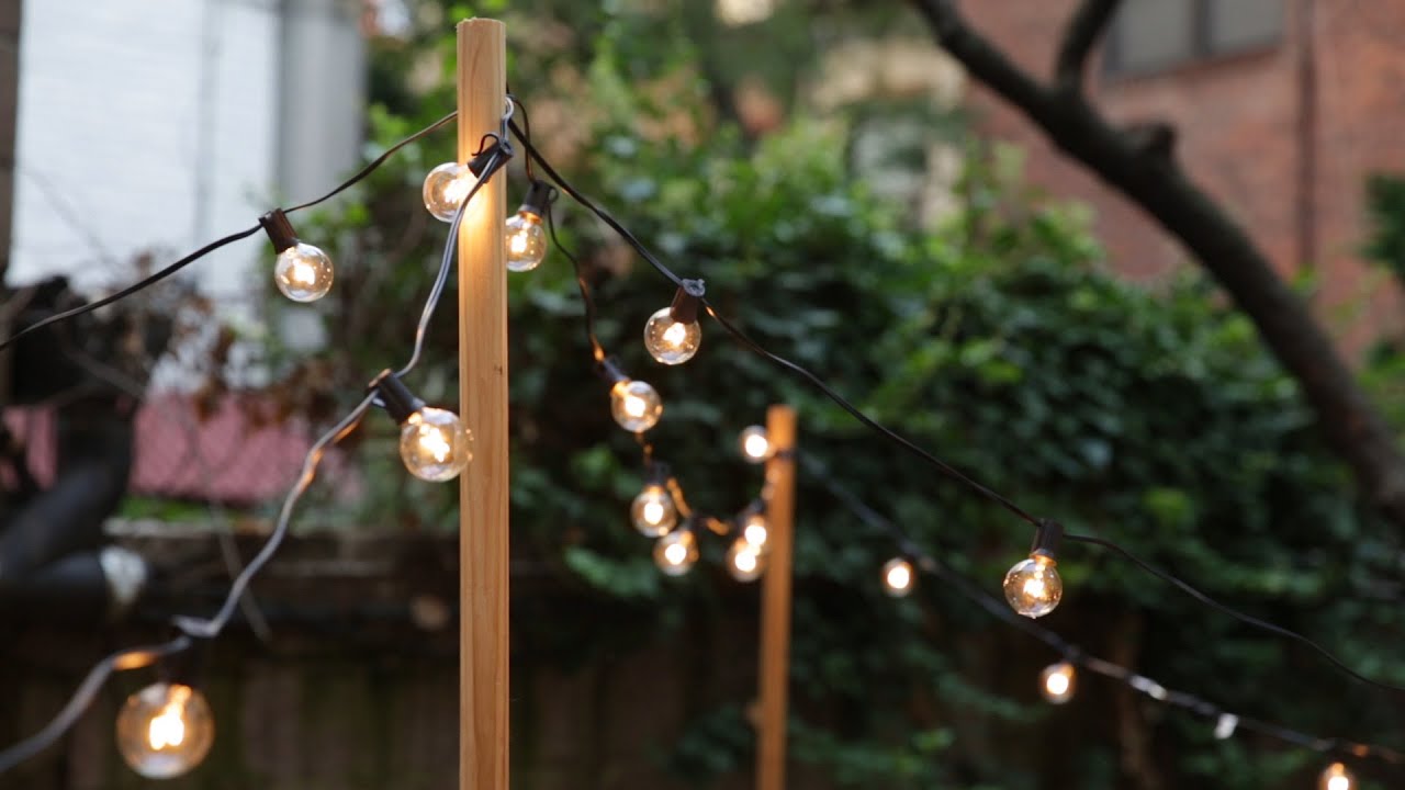 DIY String Lights Hack That'll Make Your Backyard Sparkle 