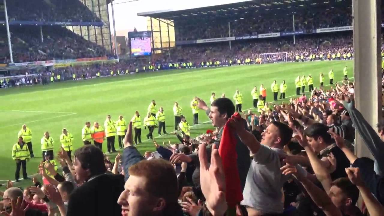 Newcastle fans vs everton away still singing despite loosing 31 final