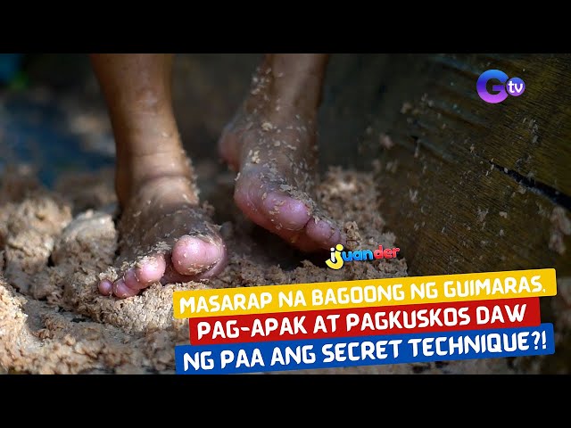 Masarap na bagoong ng Guimaras, pag-apak at pagkuskos daw ng paa ang secret technique?! | I Juander class=