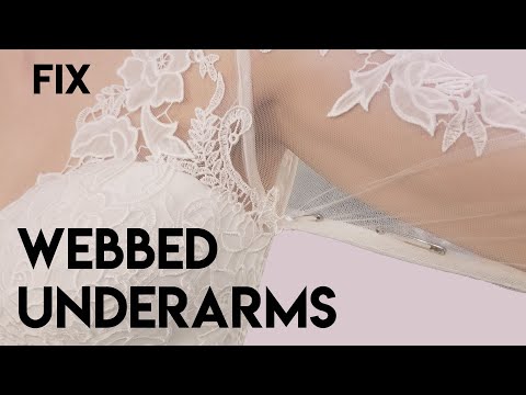 How to Fix Webbed Underarms, Raise an Armscye on a Sleeved Wedding Gown