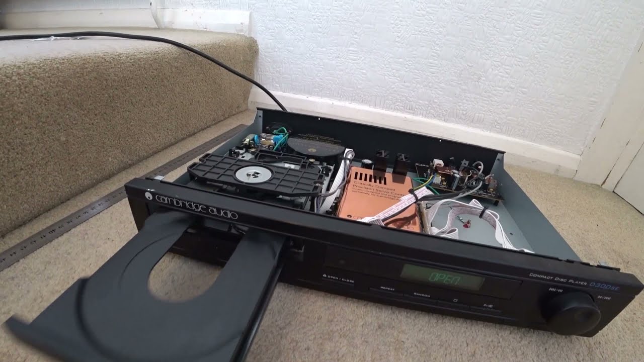 How to fix Cambridge Audio D300SE CD player tray belt change