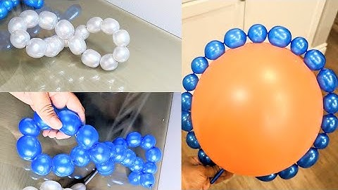 Detailed tutorial on how to make balloon beads |balloon bubble + application -@M.E Decor