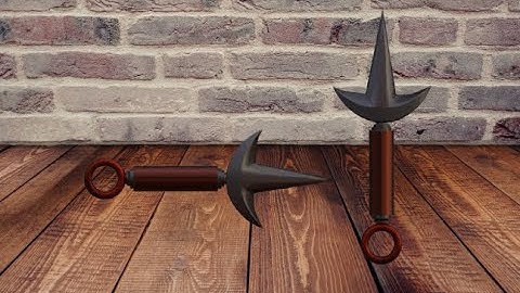 Minato Namikaze Kunai Modeling in Blender for Beginners | Muniverse