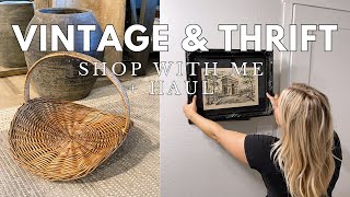 THRIFT WITH ME & Home Decor Haul | Antique Home Decor Shop With Me | Creating a unique home.