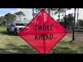 Flames Soar as the Florida Park Service Conducts a Prescribed Burn in Hobe Sound