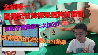 德州撲克教學 |  圖像記憶翻牌前範圍！來學習翻牌前範圍如何影響3bet範圍以及cbet頻率！ screenshot 4