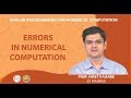 Errors in Numerical Computation in MATLAB