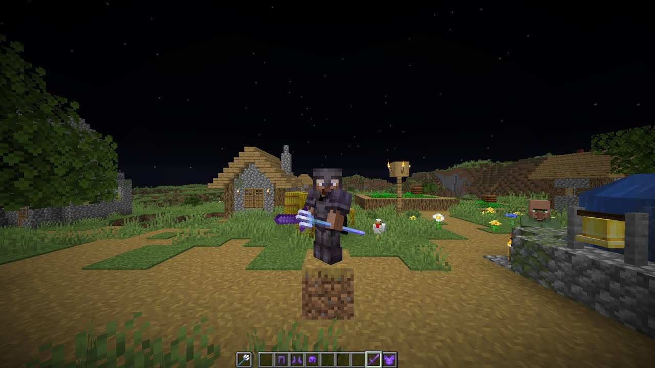 Minecraft Grinding Netherite on Qndres SMP