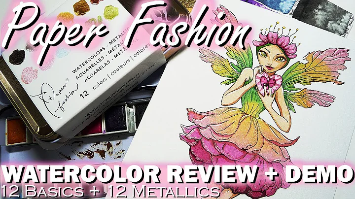 Paper Fashion Watercolor Review Metallic + Basic S...