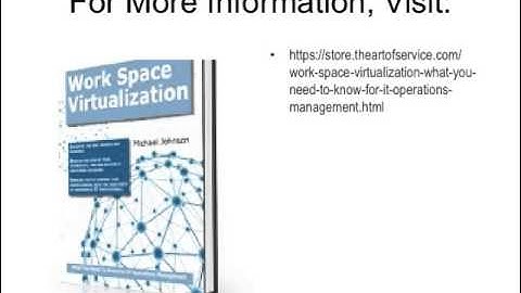 Work Space Virtualization  What you Need to Know For IT Operations Management