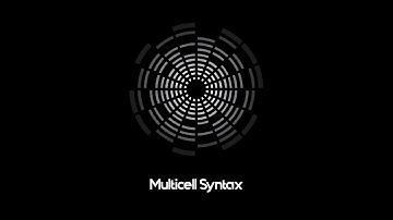 Blackout Tutorials 7: Multicell Syntax