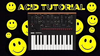 Korg Monologue ACID Tutorial for Beginners TB303 Emulation