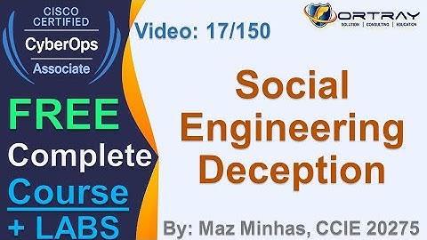 Free CCNA CyberOPS | 17-Social Engineering Deception | Day 1 | CCNA CyberOPS 200-201 Complete Course