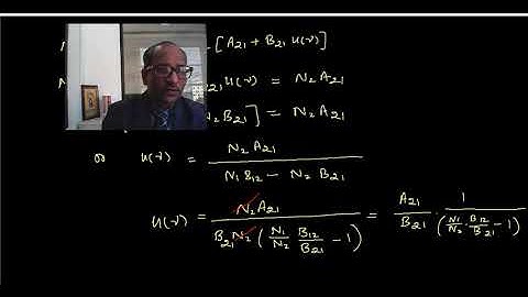 Relation Between Einstein Coefficients LASER