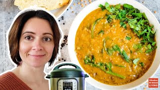 THE Best Instant Pot Lentil Soup Recipe with Spinach (Vegan!)