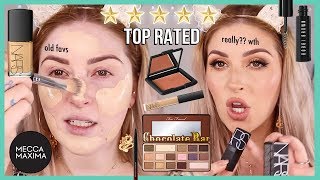 Testing TOP RATED Makeup 🤔 Full Face of Mecca Brands! 👀