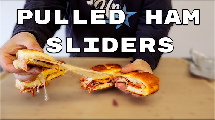 Use LEFTOVER HAM for Cheesy Pull Apart Smoked Sliders