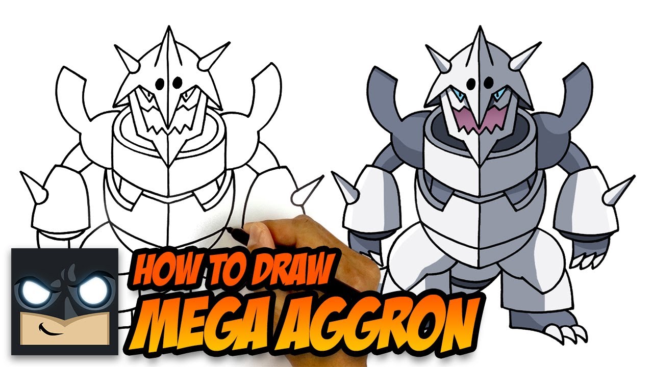 How To Draw Mega Aggron - Pokemon Broken: bro my friends have organise a co...