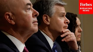 JUST IN: Wray, Mayorkas Grilled By Lawmakers In House Homeland Security Committee Hearing | PART 1