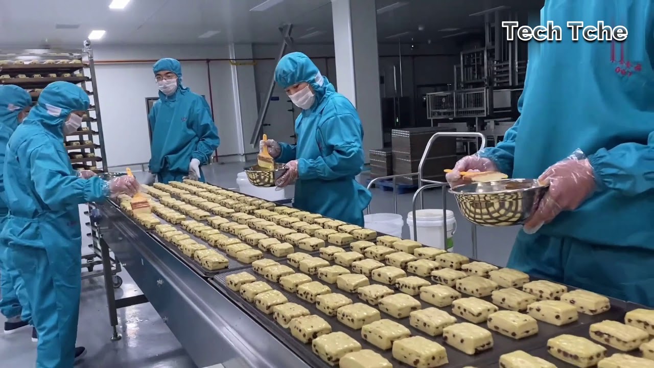 Incrível Processo de Fabricação de Biscoitos ou Bolachas Cream cracker e Outros Pães e Tofu