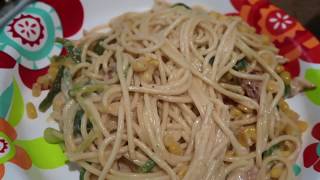 SPAGUETTI CON CHILE POBLANO