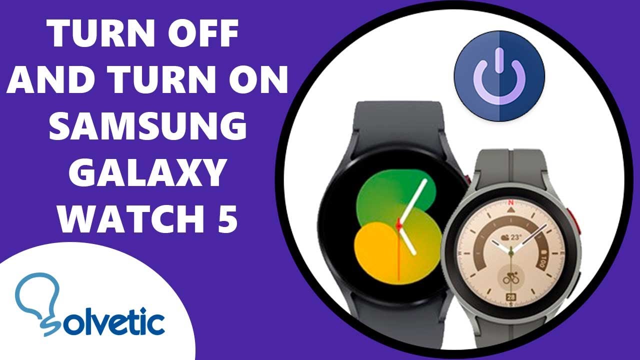 🔴 How to TURN OFF and ON SAMSUNG GALAXY WATCH 5 How to Use Samsung