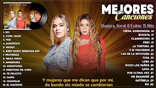 KAROL G, Shakira Grandes Mix Exitos 2023 - Lo Mas Nuevo 2023 - Mix Canciones Reggaeton 2023 (Letra)