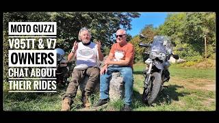 MOTO GUZZI OWNERS CONVERSATION, V85TT AND THE V7 STORNELLO. WEDNESDAY BIKE CLUB CHAT FROM FRANCE.