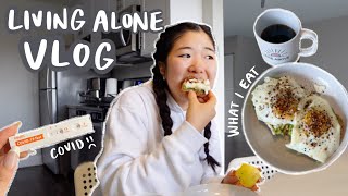 living alone diaries ✨: quarantine edition (what i eat in a day, PR haul, cleaning)