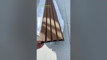 Build a nice looking Wall with Wood Composite Wall panels WPC CLADDING   #Compositecladding