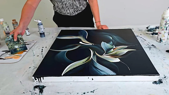 Easy Abstract Flower Painting (The Second Piece of My Diptych!) thumbnail