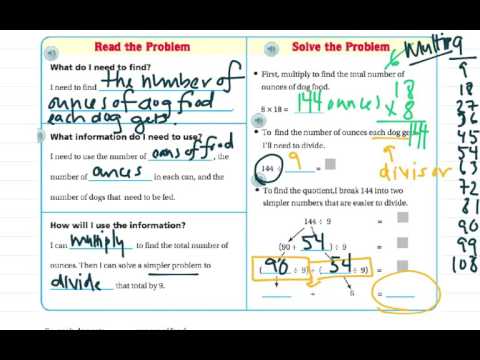 problem solving multiplication and division lesson 1 9 reteach