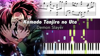 Demon Slayer - Kamado Tanjiro no Uta - Piano Tutorial with Sheet Music