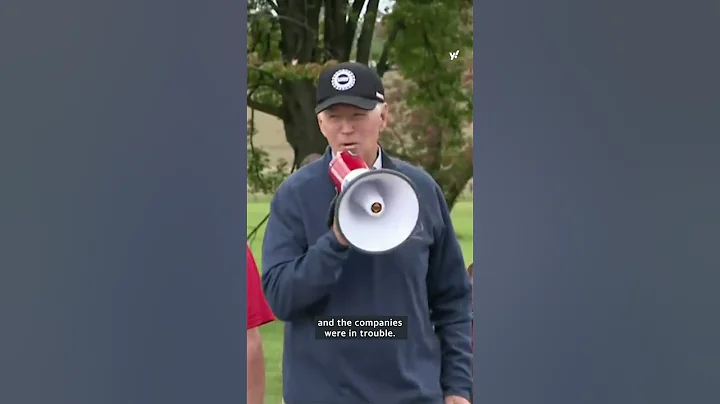 President Biden joins the UAW strike picket line in Michigan #shorts