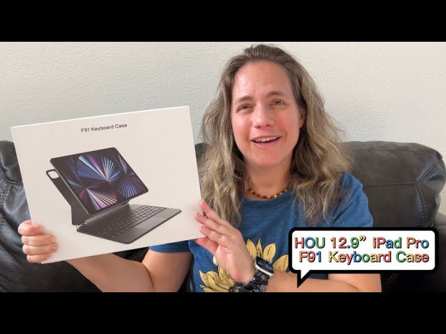 HOU 12.9” iPad Pro F91 Keyboard Case, similar to Apple Magic Keyboard! 