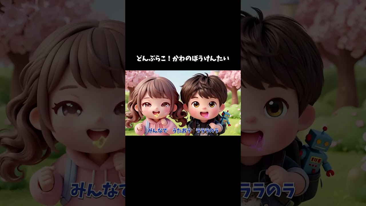 どんぶらこ!かわのぼうけんたい🚣♂️🌊おふねにのって出発!あめんぼ・カエル・お魚さんに会えるかな? | Donburako! River Adventure #知育 #冒険 #shorts