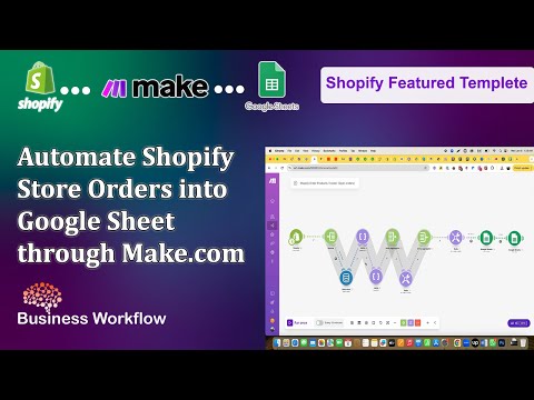 Automate Shopify Store Orders into Google Sheet through Make.com